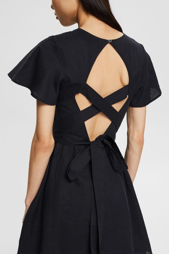 ESPRIT Open Back Linen Dress  Brio Boutique