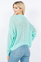 Load image into Gallery viewer, Perforated Knit Pullover
