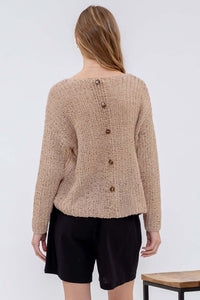 Back Buttoned Pullover