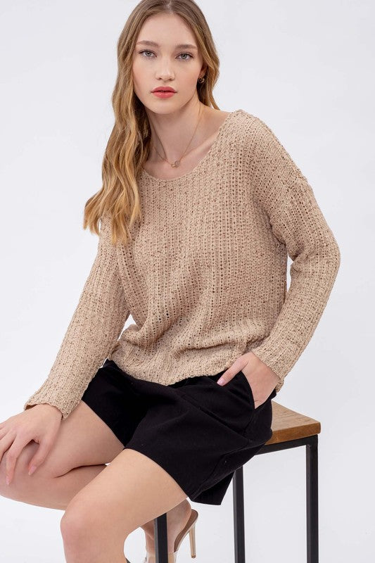 Back Buttoned Pullover