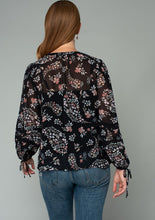 Load image into Gallery viewer, Sheer Long Sleeve Blouse
