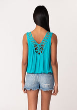 Load image into Gallery viewer, Soutache Back Turquoise Top

