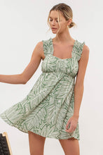 Load image into Gallery viewer, Leaf Print Mini Dress
