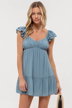 Load image into Gallery viewer, Double Ruffle Sleeves Dress
