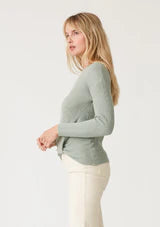 Front Twist Knit Pullover