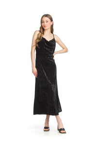 PAPILLON Crushed Velvet , Hi-Slit Dress *NEW* Fall '23