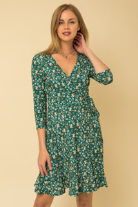 Faux Wrap Dress