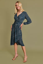 Load image into Gallery viewer, Surplice Cut Hunter Green Dress
