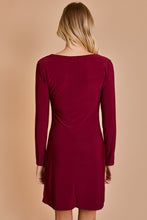 Load image into Gallery viewer, One-Side Unbalanced Neckline Dress
