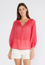 Load image into Gallery viewer, Sheer Button Front Blouse
