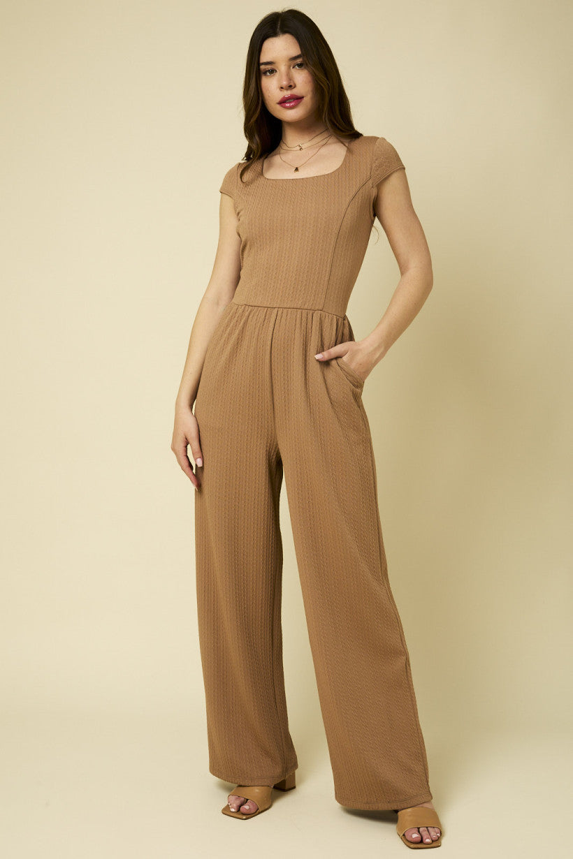 Cap Sleeve Jumpsuit