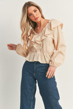 Load image into Gallery viewer, LUSH Ruffle V-Neck Top
