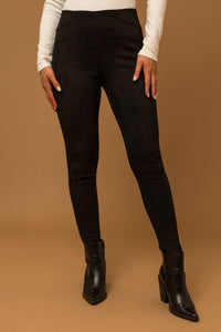 Faux Suede Leggings