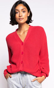 PINK MARTINI Front Button Sweater