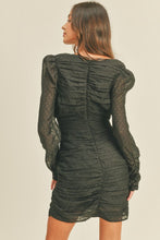 Load image into Gallery viewer, Ruched Long Sleeve DRESS
