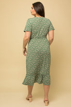 Load image into Gallery viewer, Short Sleeve Faux Wrap Dress
